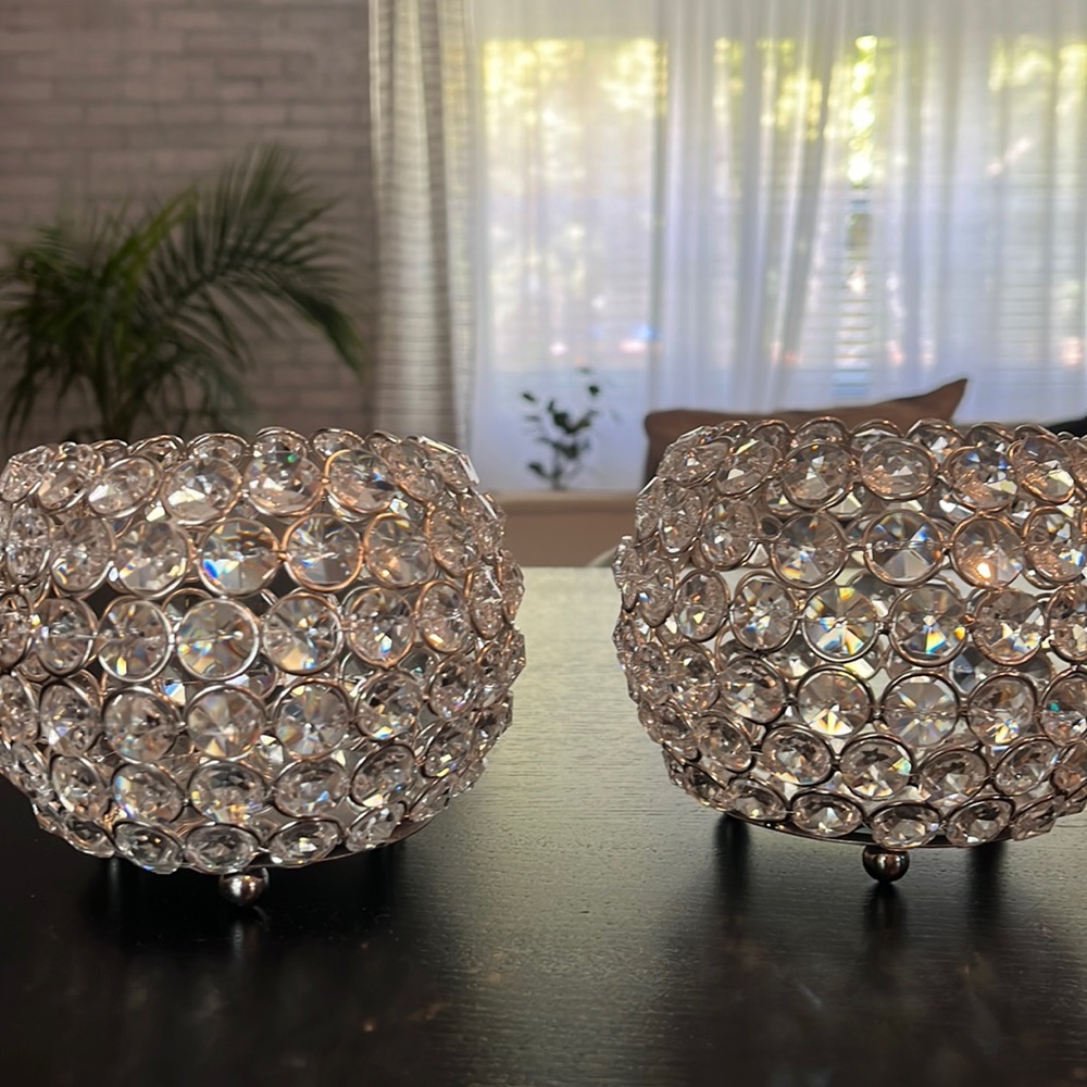 Glass beaded decorative holders